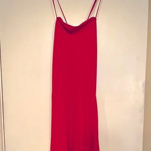 Ralph Lauren red dress.